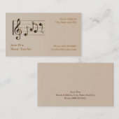 Muziek Visitekaartje (Voorkant / Achterkant)