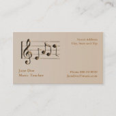 Muziek Visitekaartje (Voorkant)