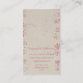  muziek visitekaartje (Achterkant)