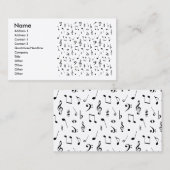 Muziek Visitekaartje (Voorkant / Achterkant)