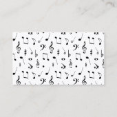 Muziek Visitekaartje (Achterkant)