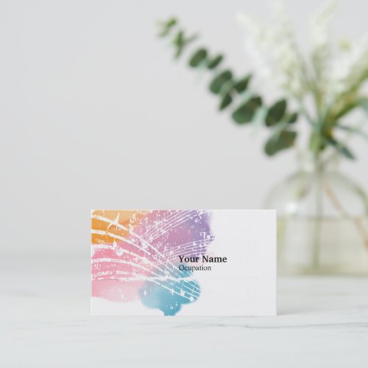 Muziek Visitekaartje (Staand voorkant)