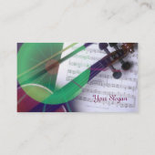 Muziek Visitekaartje (Achterkant)