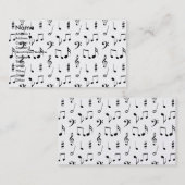 Muziek Visitekaartje (Voorkant / Achterkant)