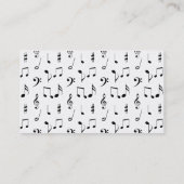 Muziek Visitekaartje (Achterkant)