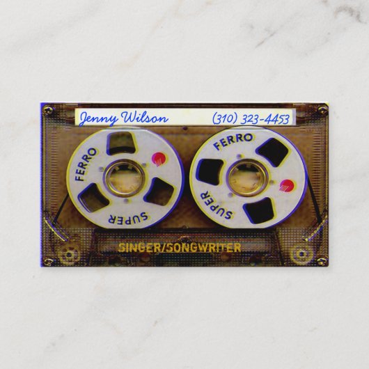 Muziek Visitekaartje (Voorkant)