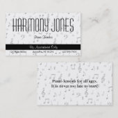 Muziek Visitekaartje (Voorkant / Achterkant)