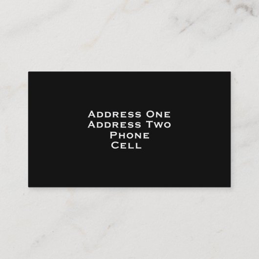 Muziek Visitekaartje (Achterkant)