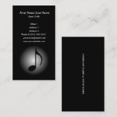 Muziek Visitekaartje (Voorkant / Achterkant)