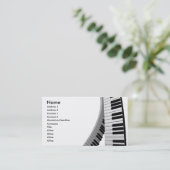 muziek visitekaartje (Staand voorkant)