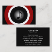 Muziek Visitekaartje (Voorkant / Achterkant)