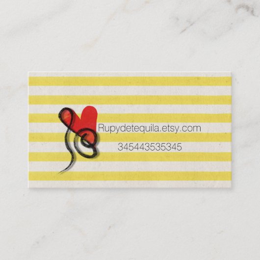 Muziek Visitekaartje (Voorkant)