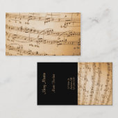 Muziek Visitekaartje (Voorkant / Achterkant)