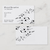 Muziek visitekaartje (Voorkant / Achterkant)