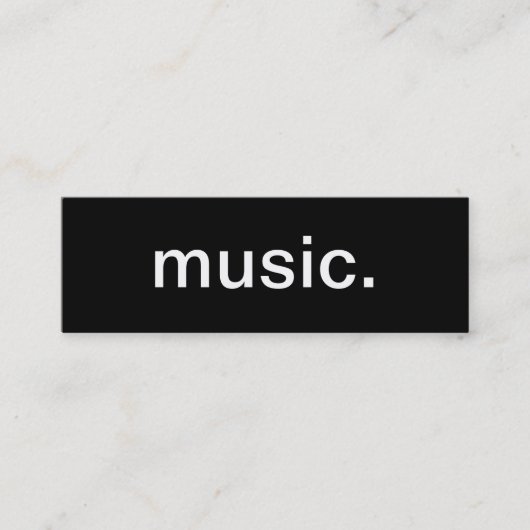 Muziek Visitekaartje (Voorkant)