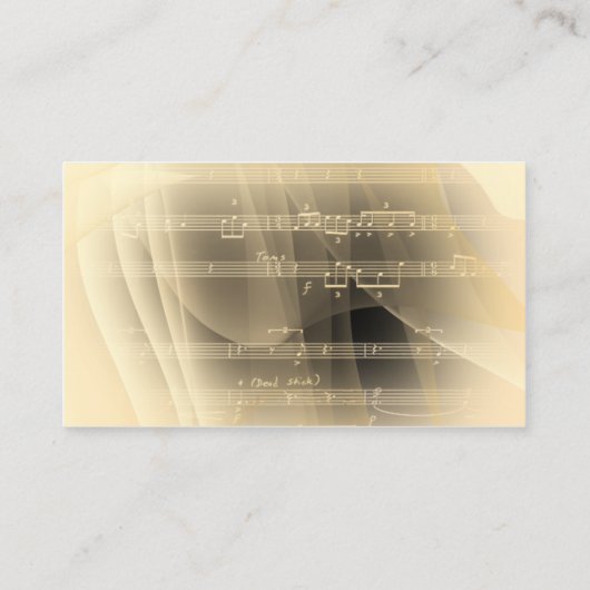 muziek visitekaartje (Achterkant)