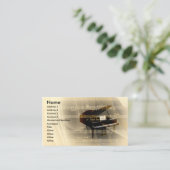 muziek visitekaartje (Staand voorkant)