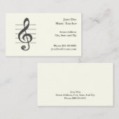 Muziek Visitekaartje (Voorkant / Achterkant)