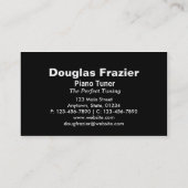 Muziek Visitekaartje 2 (Achterkant)