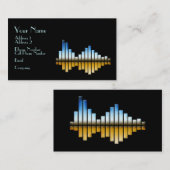 Muziek Visitekaartje - Equalizer. (Voorkant / Achterkant)