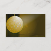 Muziek Visitekaartje - Gele Disco Ball (Achterkant)