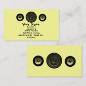 Muziek Visitekaartje - Luidsprekers (Voorkant / Achterkant)