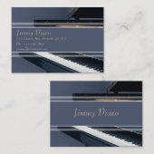 Muziek Visitekaartje - Piano (Voorkant / Achterkant)
