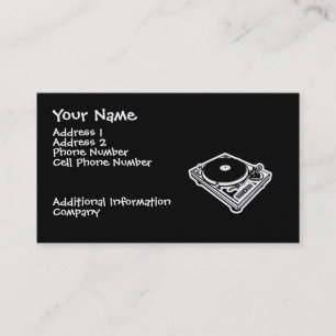Muziek Visitekaartje - Platenspeler - DJ