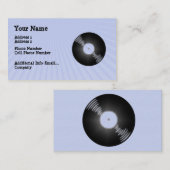 Muziek Visitekaartje - Record - LP - Retro (Voorkant / Achterkant)