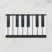 Muziek Visitekaartje - Toetsenbord - Piano (Achterkant)