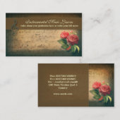 muziek  visitekaartjes (Voorkant / Achterkant)