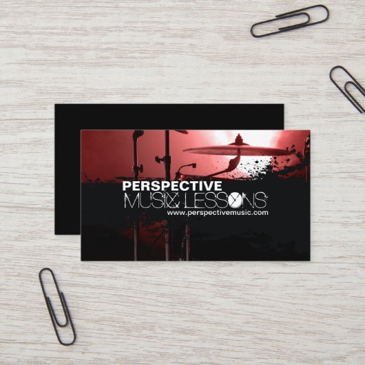 Muziek - Visitekaartjes van Shoppe / Drummer (Voorkant / Achterkant in situ)