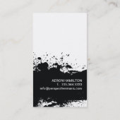 Muziek - Visitekaartjes van Shoppe / Drummer (Achterkant)