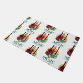 Muziek voedt mijn sol deurmat (Schuin)