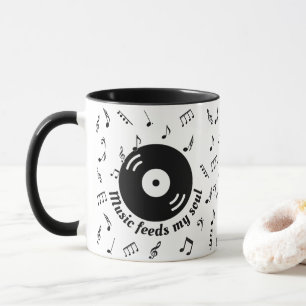 Muziek voedt mijn Soul Vinyl Album 2 Mok
