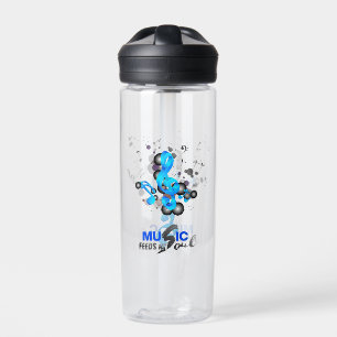 Muziek voedt mijn ziel waterfles