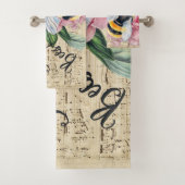Muziek voor bijen roze pony bad handdoek (Insitu)