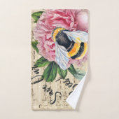 Muziek voor bijen roze pony bad handdoek (Handdoek)