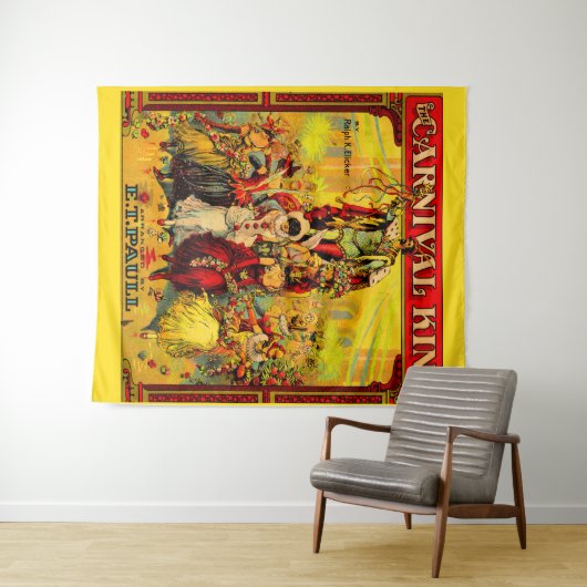 Muziek voor circa 1915 vellen The Carnival King Wandkleed (In Situ (horizontaal))