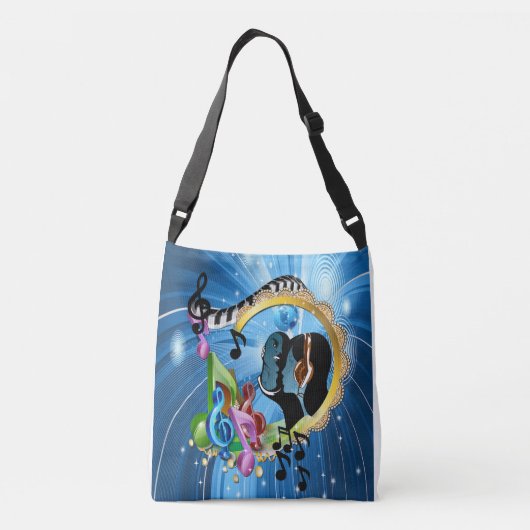 Muziek voor de sol crossbody tas (Achterkant)