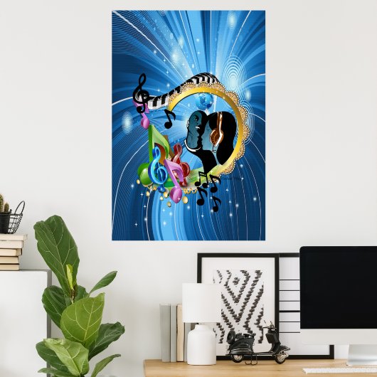 Muziek voor de sol poster (Thuiskantoor)