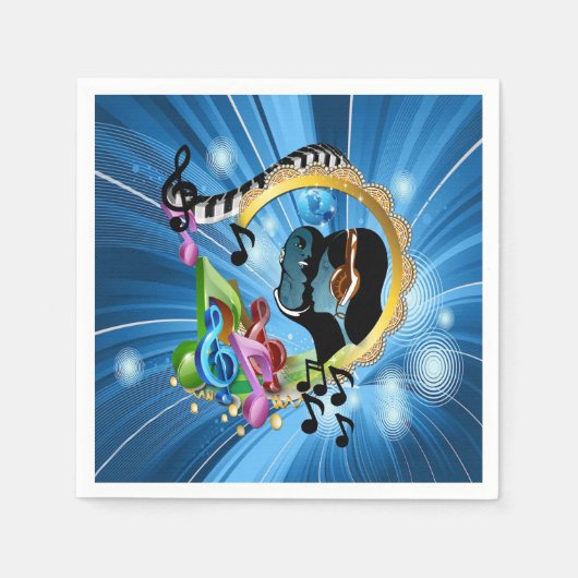 Muziek voor de sol servetten (Voorkant)