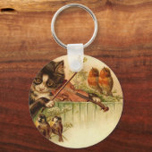 Muziek voor de vogels sleutelhanger (Voorkant)