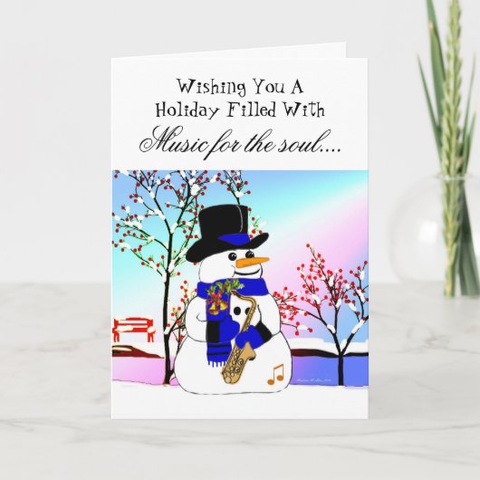 Muziek voor de ziel feestdagen kaart (Voorkant)