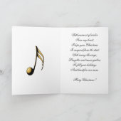 Muziek voor de ziel feestdagen kaart (Binnen)