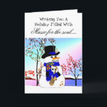 Muziek voor de ziel feestdagen kaart<br><div class="desc">SmudgeArt's Christmas Snowmen Card Collection of delightful and colorful Snowmen for all of those special loved ones on your card giving list... </div>
