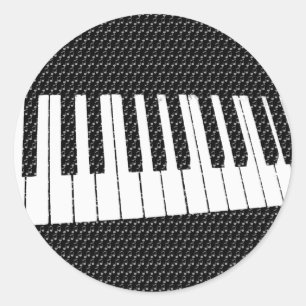 Muziek voor de ziel_ ronde sticker