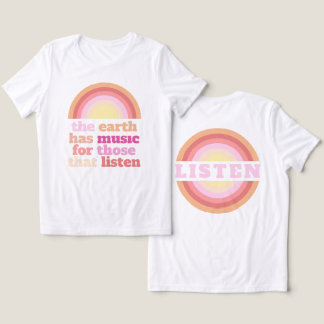muziek voor degenen die luisteren T-shirt