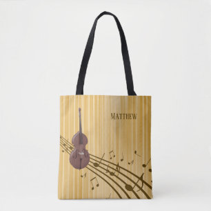 Muziek voor Double Bass String Instrument Tote Bag