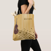 Muziek voor Double Bass String Instrument Tote Bag (Dichtbij)